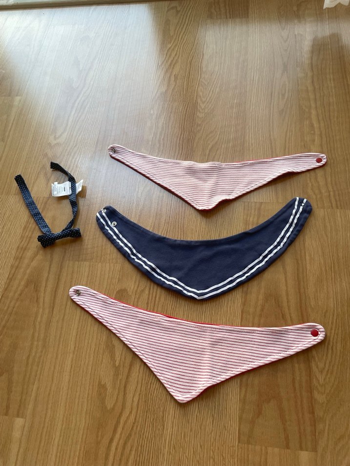 Çok Renkli Bebek Önlüğü ve papyon Seti - Görsel 2