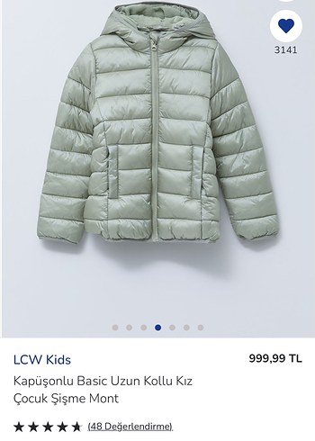 LC Waikiki Mat yeşil çoçuk şişme montu 12-13 yaş