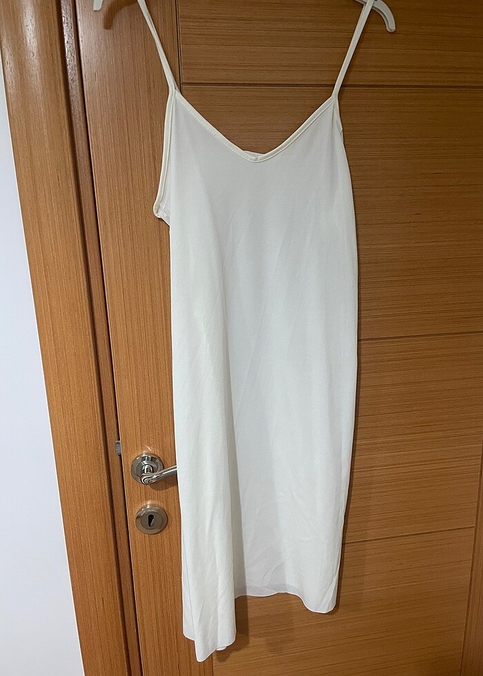 Krem rengi Tül elbise 38 beden - Görsel 3