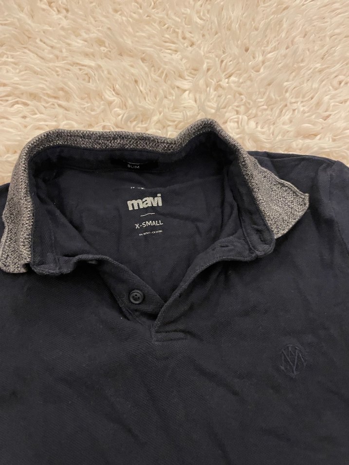 Gri Denim Erkek Polo Tişört - Görsel 3