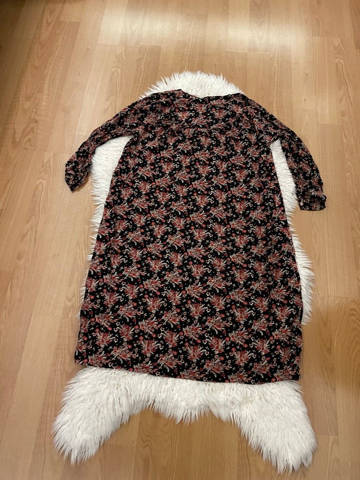 Kahverengi Bohem Uzun elbise - Görsel 3