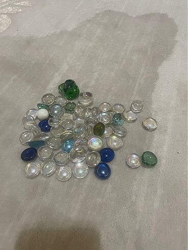 Diğer Dekoratif cam Boncuk 60 adet