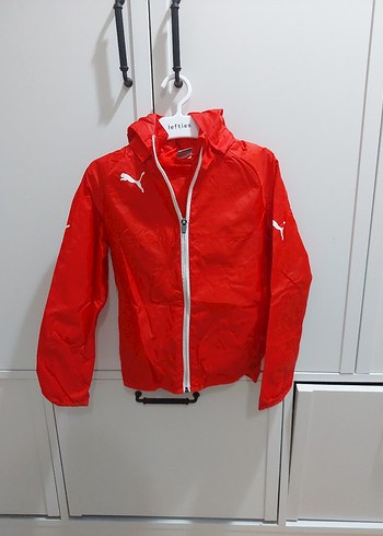 Puma Kirmizi Puma Kapusonlu Erkek Yagmurluk