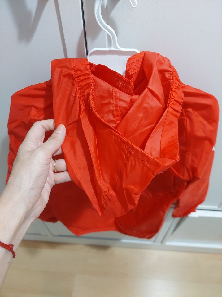 Kırmızı Puma Kapüşonlu Erkek Yağmurluk — görsel 4/5