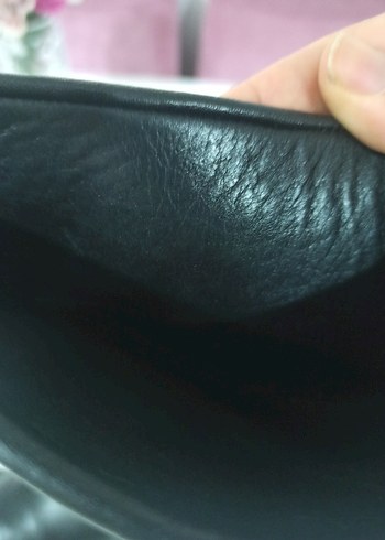 Siyah Gercek deri Kadın Cizme - Görsel 3