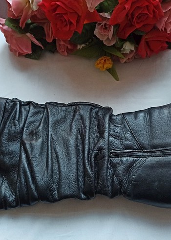 Siyah Gercek deri Kadın Cizme - Görsel 9