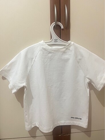 Zara beyaz crop tshirt tişört