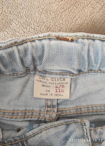 5 Yaş Beden Zara kot şort 