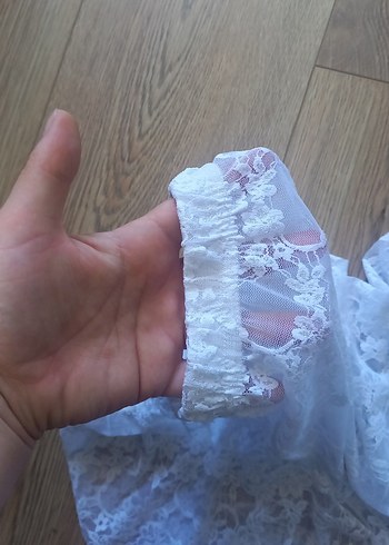 m Beden Dantel Detaylı Rahat Kesim Kadın Kumaş Tayt