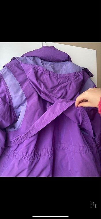 xl Beden mor Renk Vintage Unisex Mor Kayak Montu