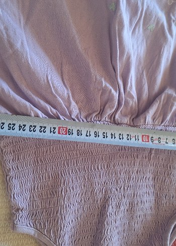 18-24 Ay Beden Mor Nakışlı Kız Çocuk Straplez Elbise