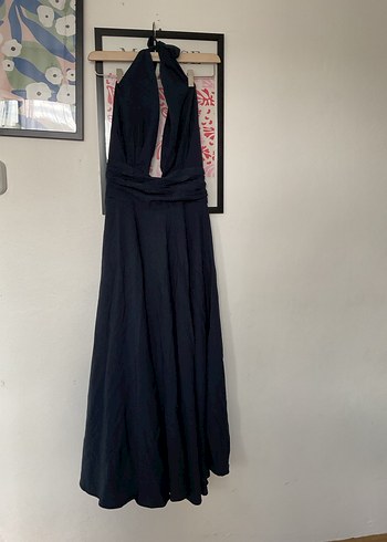 m Beden Mai Collection Lacivert Elbise