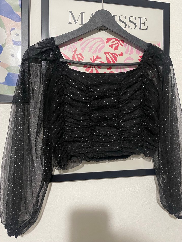 Siyah Mini Bluz - Görsel 2