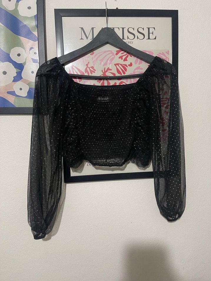 Siyah Mini Bluz - Görsel 3