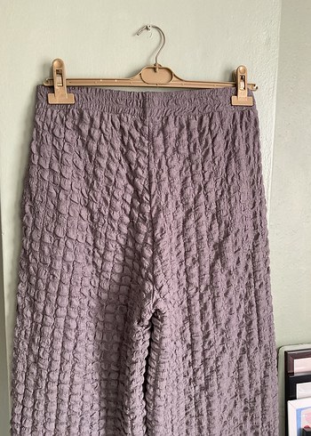 Pilili Geniş Paça Pantolon - Görsel 4