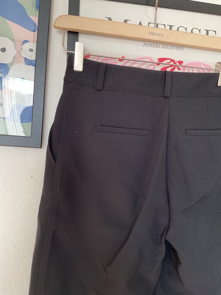 Kadın Siyah Kumaş Pantolon - Görsel 4