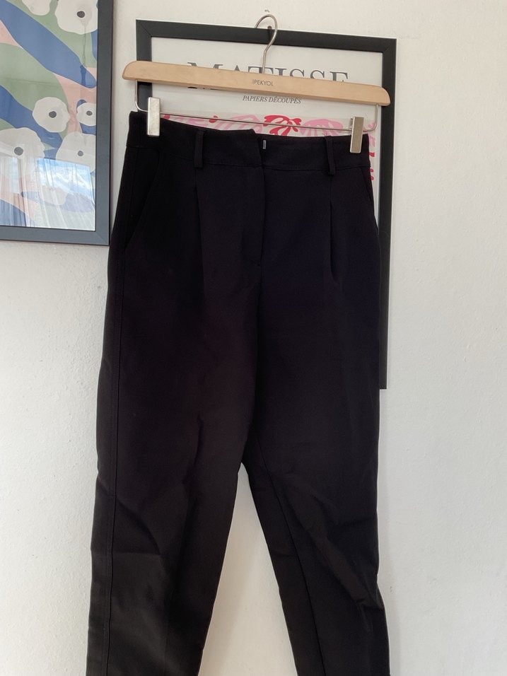 Kadın Siyah Kumaş Pantolon - Görsel 2