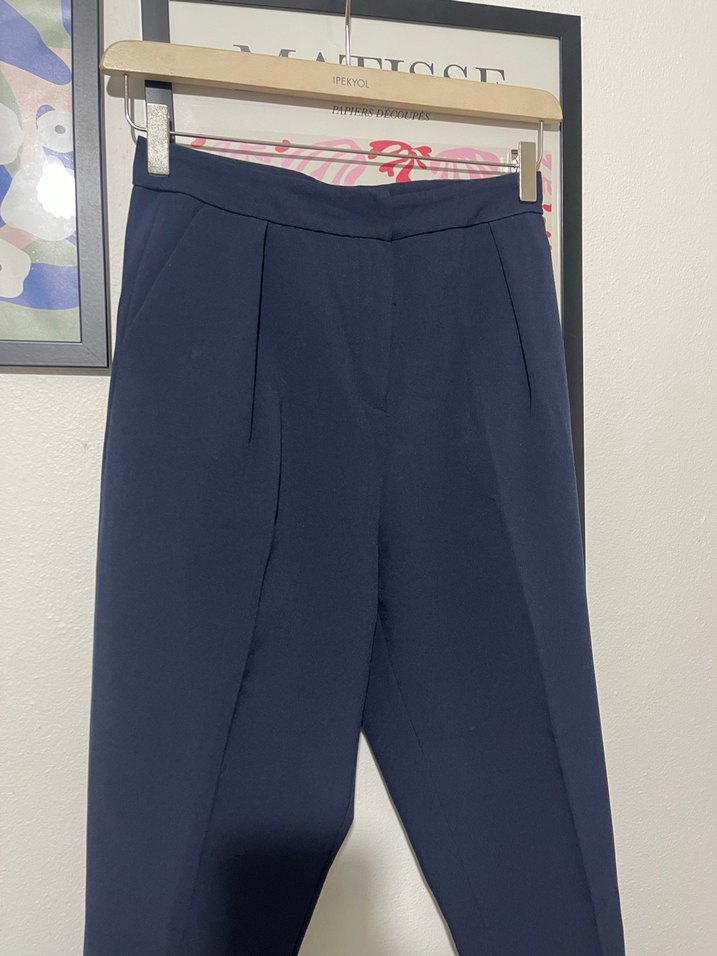 Lacivert Kadın Pantolon - Görsel 2