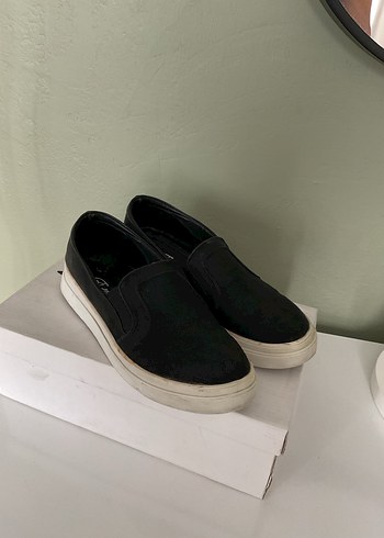 Siyah Minimalist Günlük Spor Ayakkabı - Görsel 2