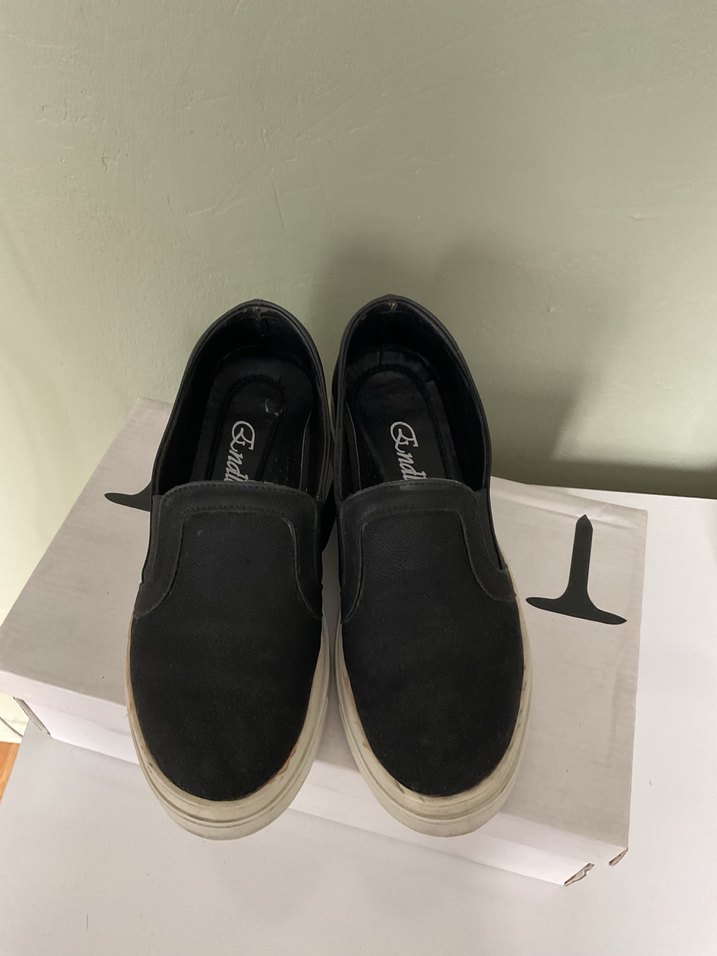 Siyah Minimalist Günlük Spor Ayakkabı - Görsel 4