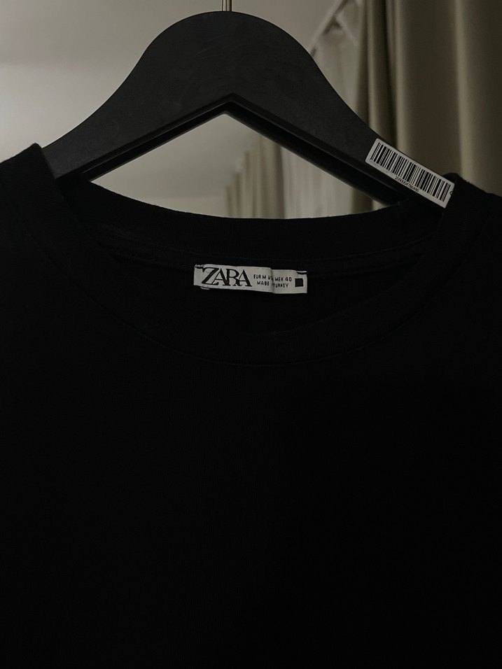 Siyah Kısa Kollu Erkek Tişört - Görsel 2