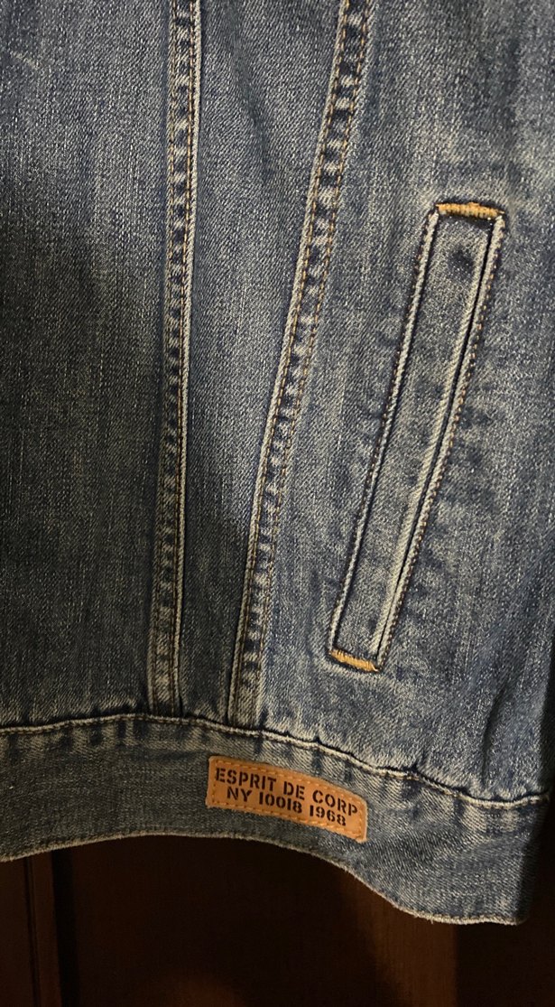 Düğmeli Mavi erkek Denim Ceket - Görsel 3