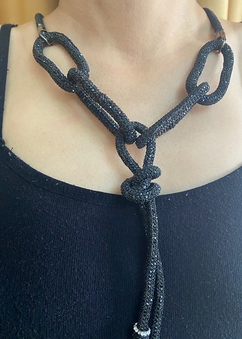 Bohem Turkuaz Boncuklu Uzun Kolye - Görsel 4