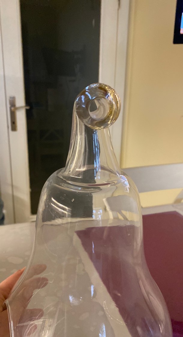 Bordo Şeffaf Cam Vazo - Görsel 4