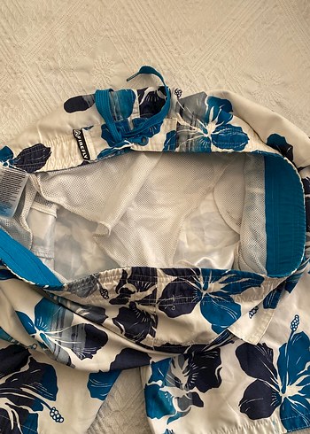 Mavi Çiçek Desenli Erkek Bohem Midi Mayo - Görsel 5