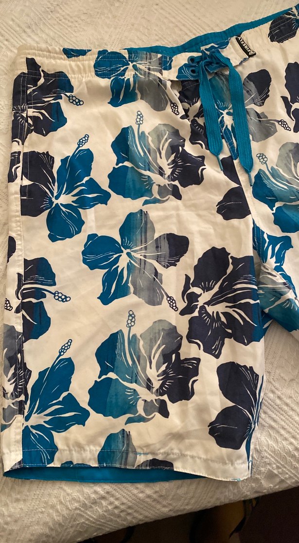 Mavi Çiçek Desenli Erkek Bohem Midi Mayo - Görsel 2