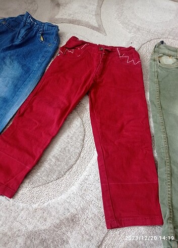 24-36 Ay Beden çeşitli Renk Kot pantolon 2-3 yaş mavi bordo yeşil 