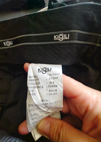 46 Beden siyah Renk Erkek Siyah Düz Ofis Pantolonu