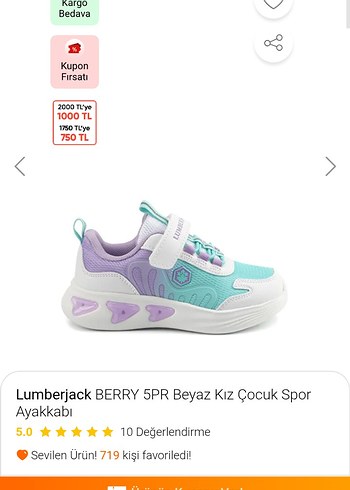 lumberjack kız çocuk spor ayakkabı - Görsel 8