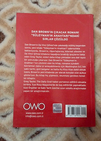  Beden Dan Brown - Süleyman'ın Anahtarı ve Şifreleri