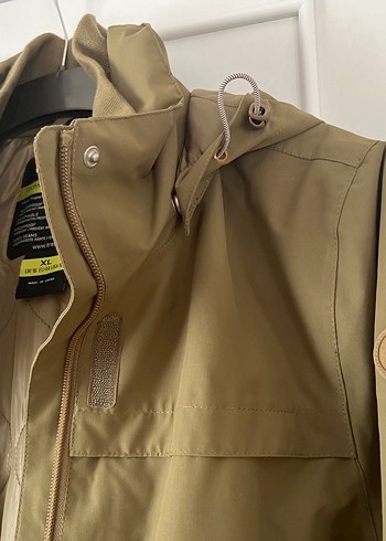 Kadın Haki Midi Parka Mont - Görsel 6