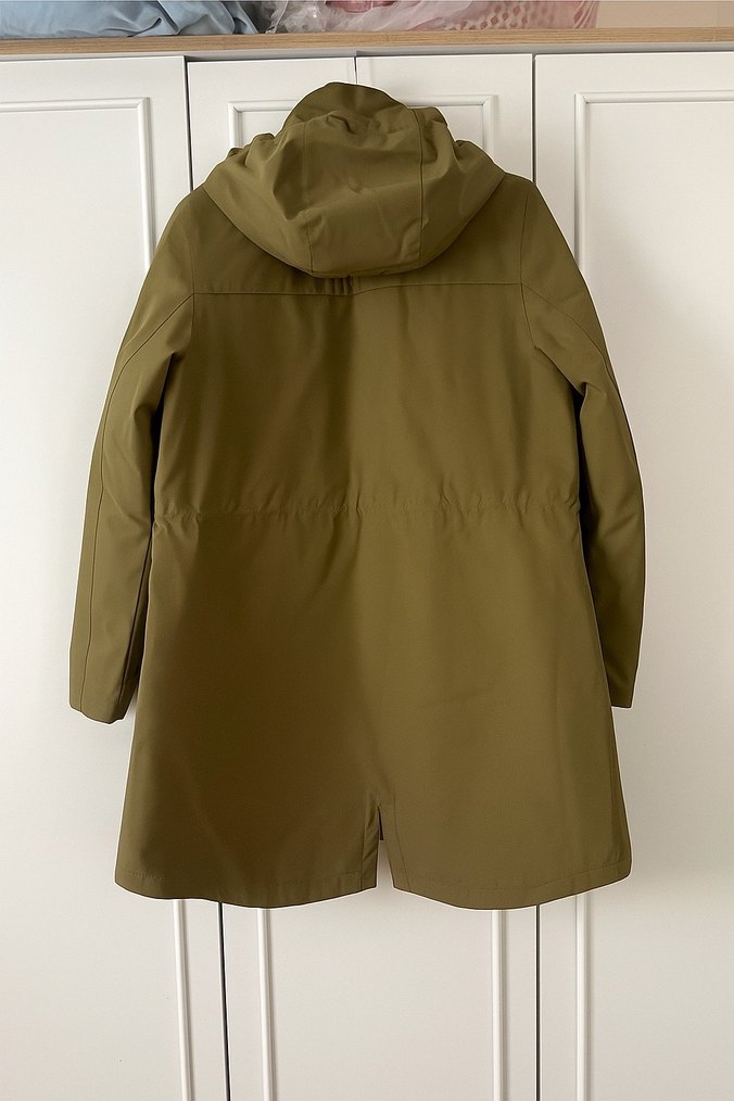 Kadın Haki Midi Parka Mont - Görsel 4