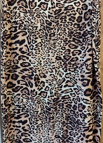 Leopar desenli Etek