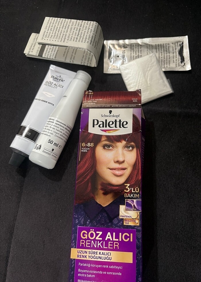 Palette yoğun kızıl saç boyası - Görsel 2