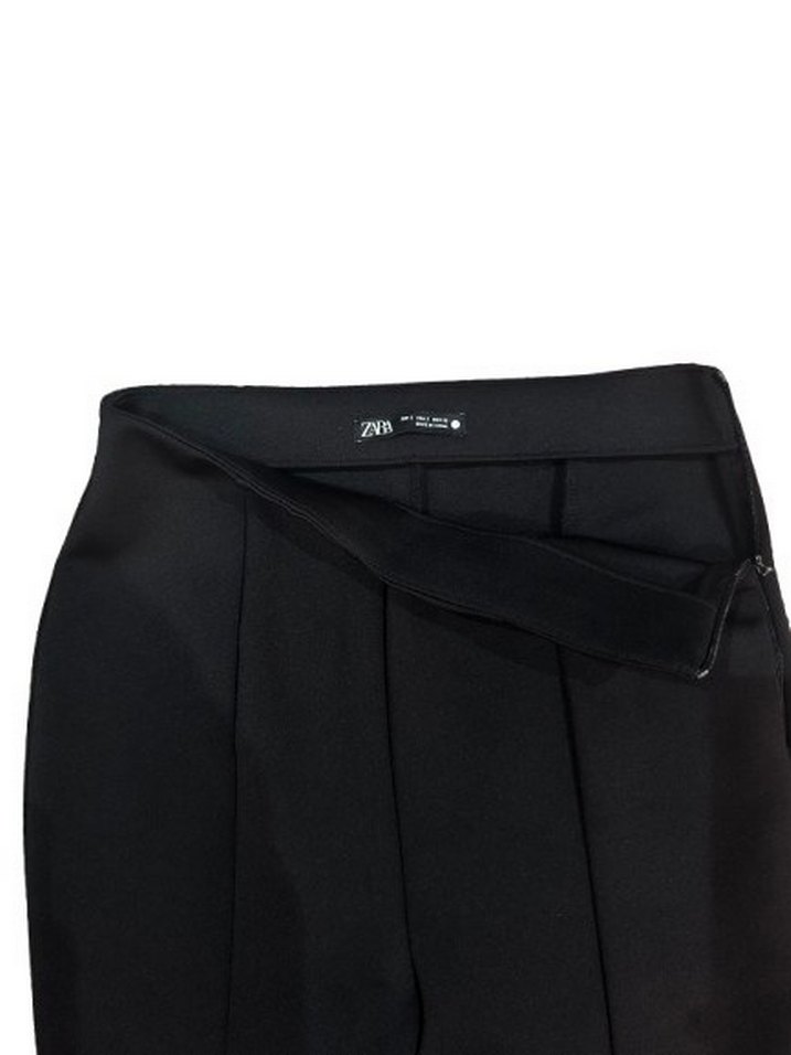 Zara Kadın Siyah Normal Boy Cigarette Pantolon - Görsel 4