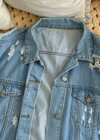 Mavi Jeans Düğmeli Salaş Midi Kadın Kot Ceket