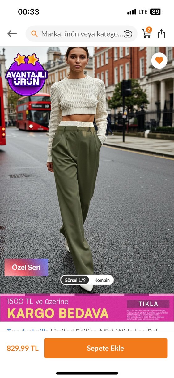 Kumaş pantolon - Görsel 3