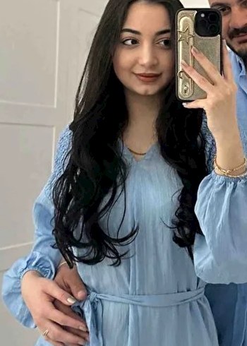 Mavi  Uzun Kollu  Elbise - Görsel 3