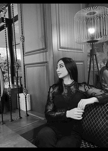 Şeffaf Siyah Gotik Kadın Takım Elbise - Görsel 2