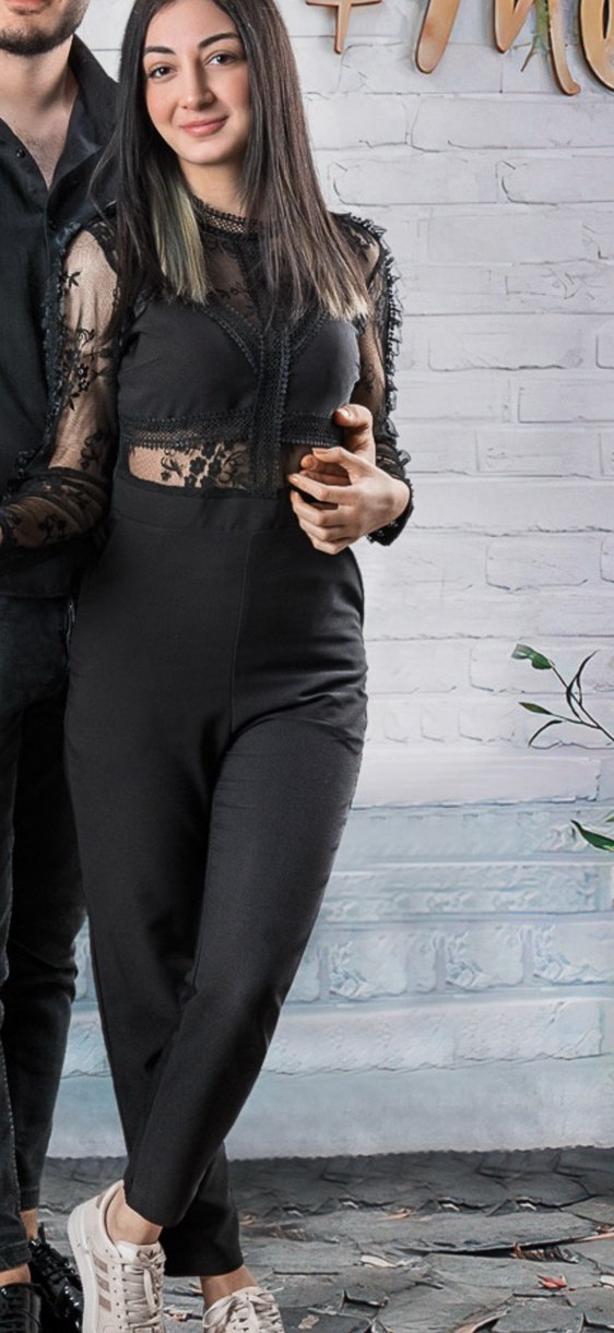 Şeffaf Siyah Gotik Kadın Takım Elbise - Görsel 3