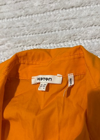 Turuncu Kısa Kollu Tulum - Görsel 2