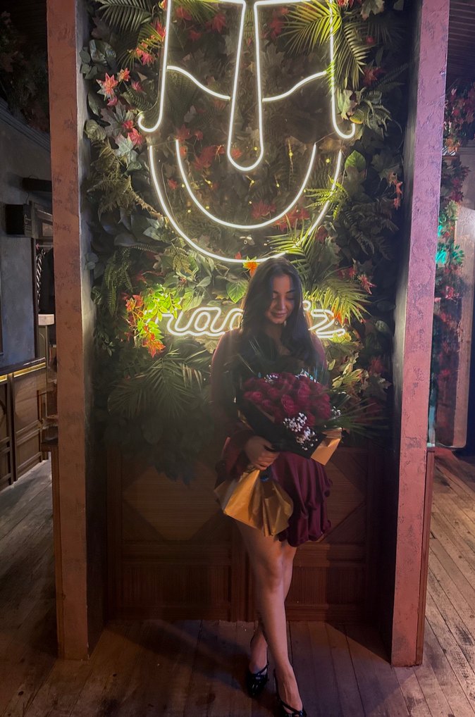 Bordo elbise - Görsel 2