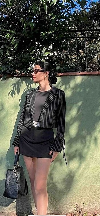 Crop blazer