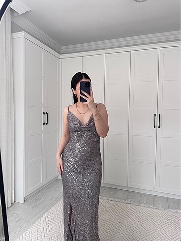 Zara Gri elbise
