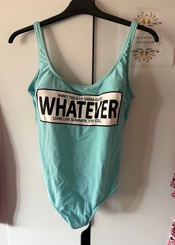 Turkuaz Baskılı Kadın Mayo - Görsel 2