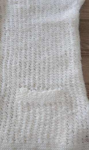 40 Beden beyaz Renk el işi kırık beyazuzunluk 63 cm 38 ve 40 uyumlu eni44 cm